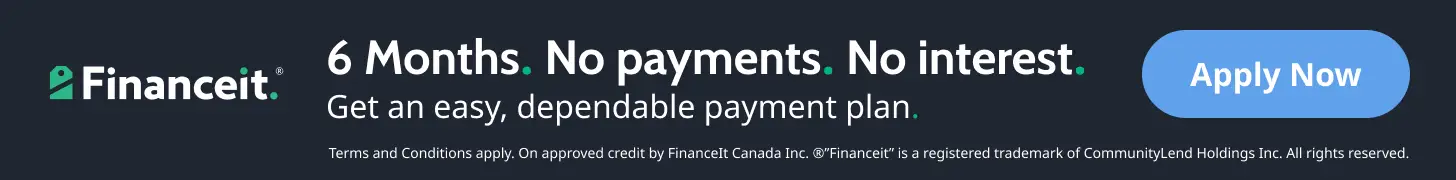 Financeit — 6 months, no payments, no interest, easy payment plan