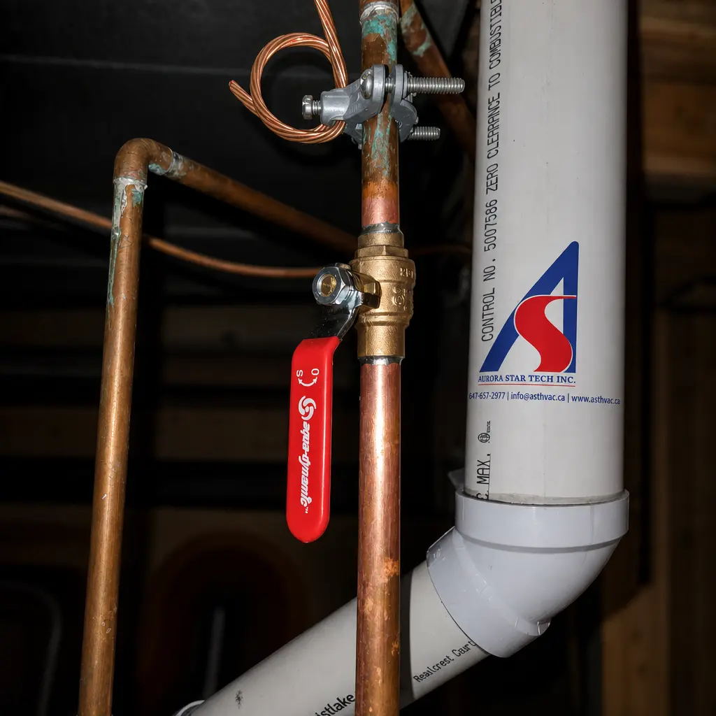HVAC technician at work