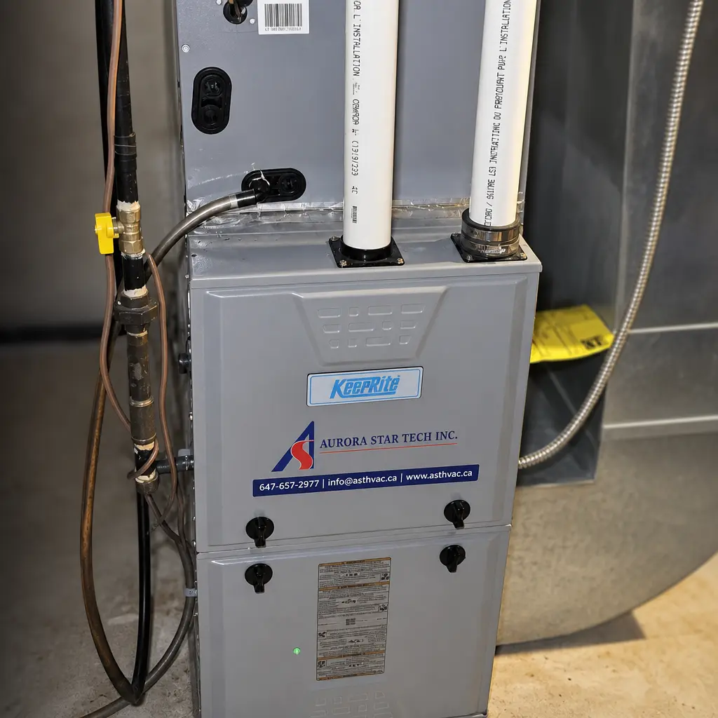 HVAC technician at work
