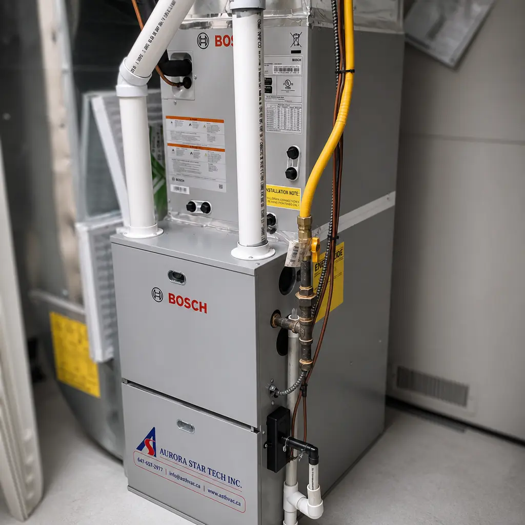 HVAC technician at work
