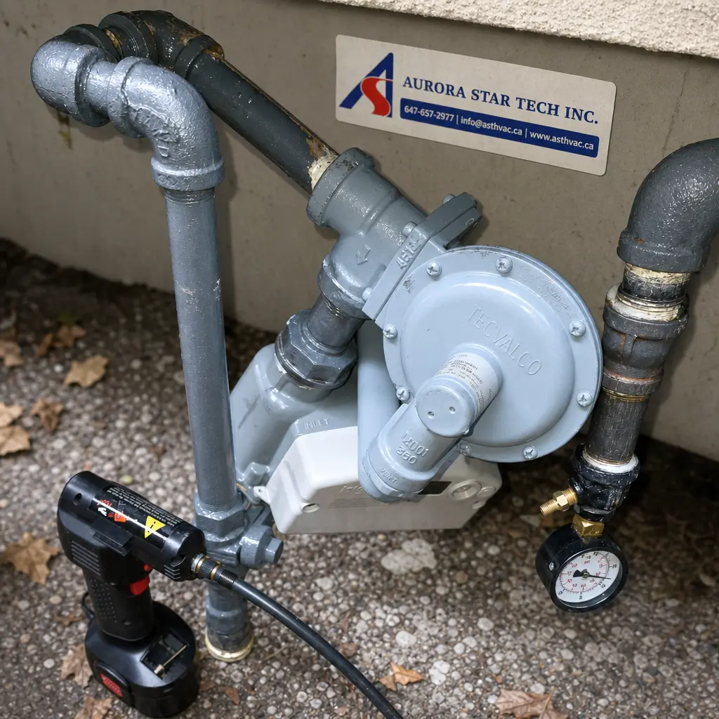 HVAC technician at work
