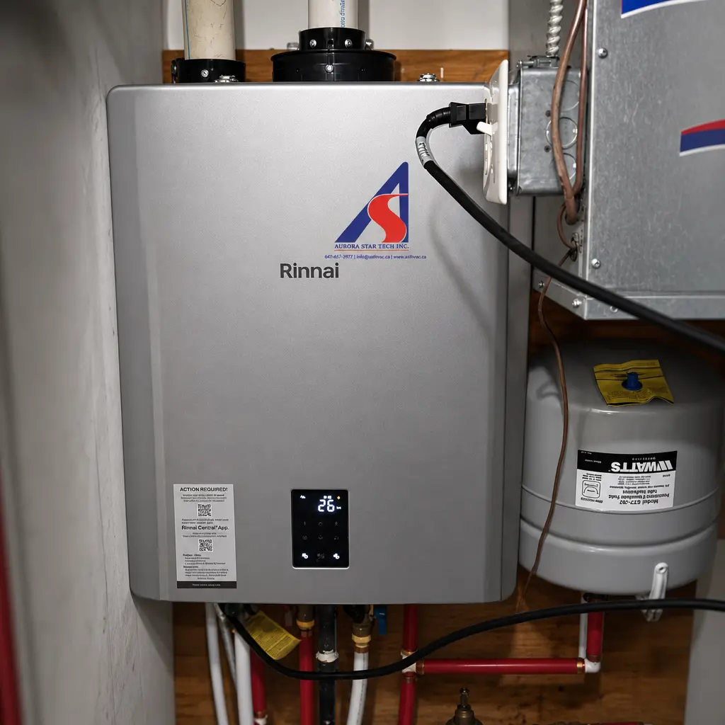 HVAC technician at work