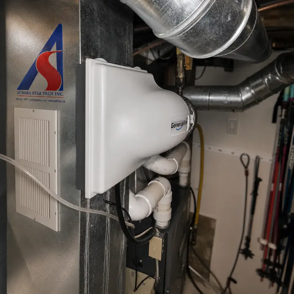 HVAC technician at work