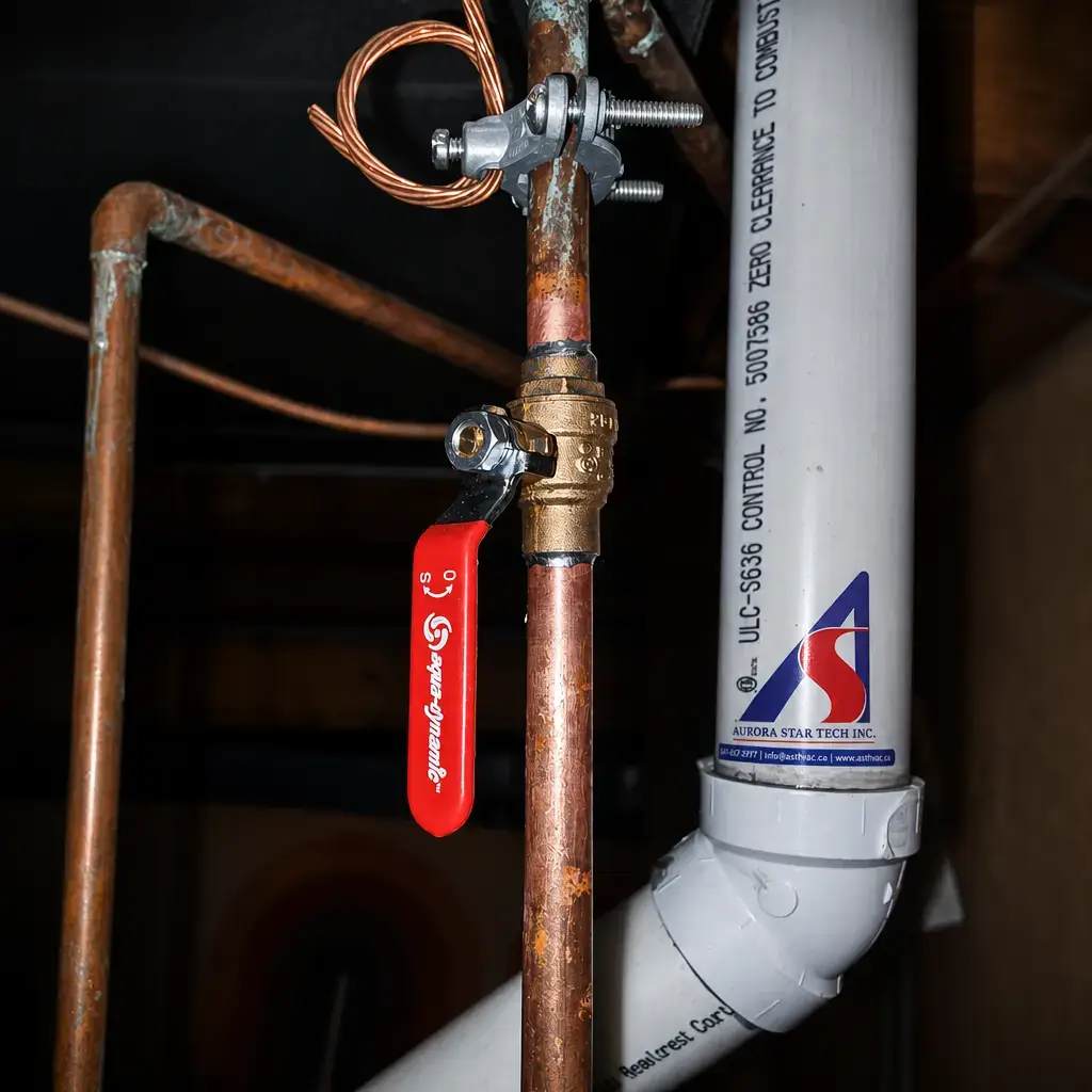 HVAC technician at work