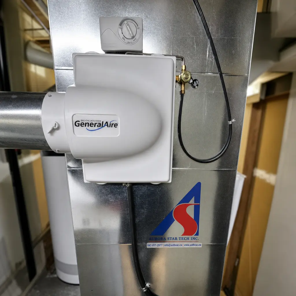 HVAC technician at work