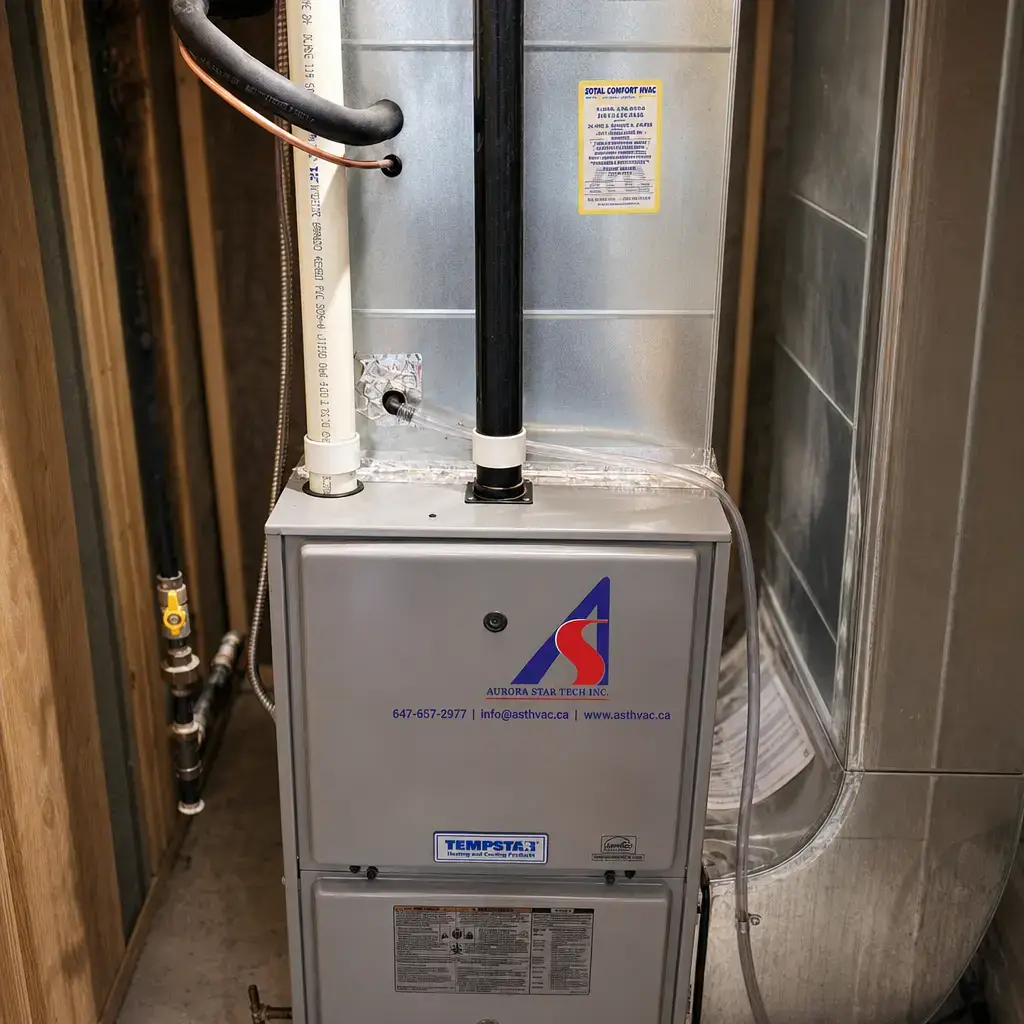 HVAC technician at work