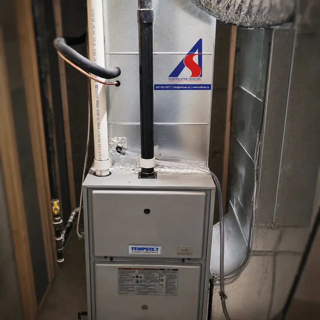 HVAC technician at work