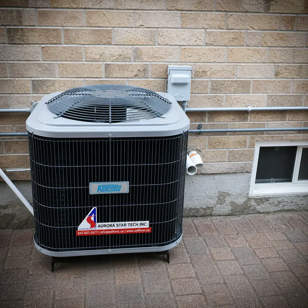 HVAC technician at work