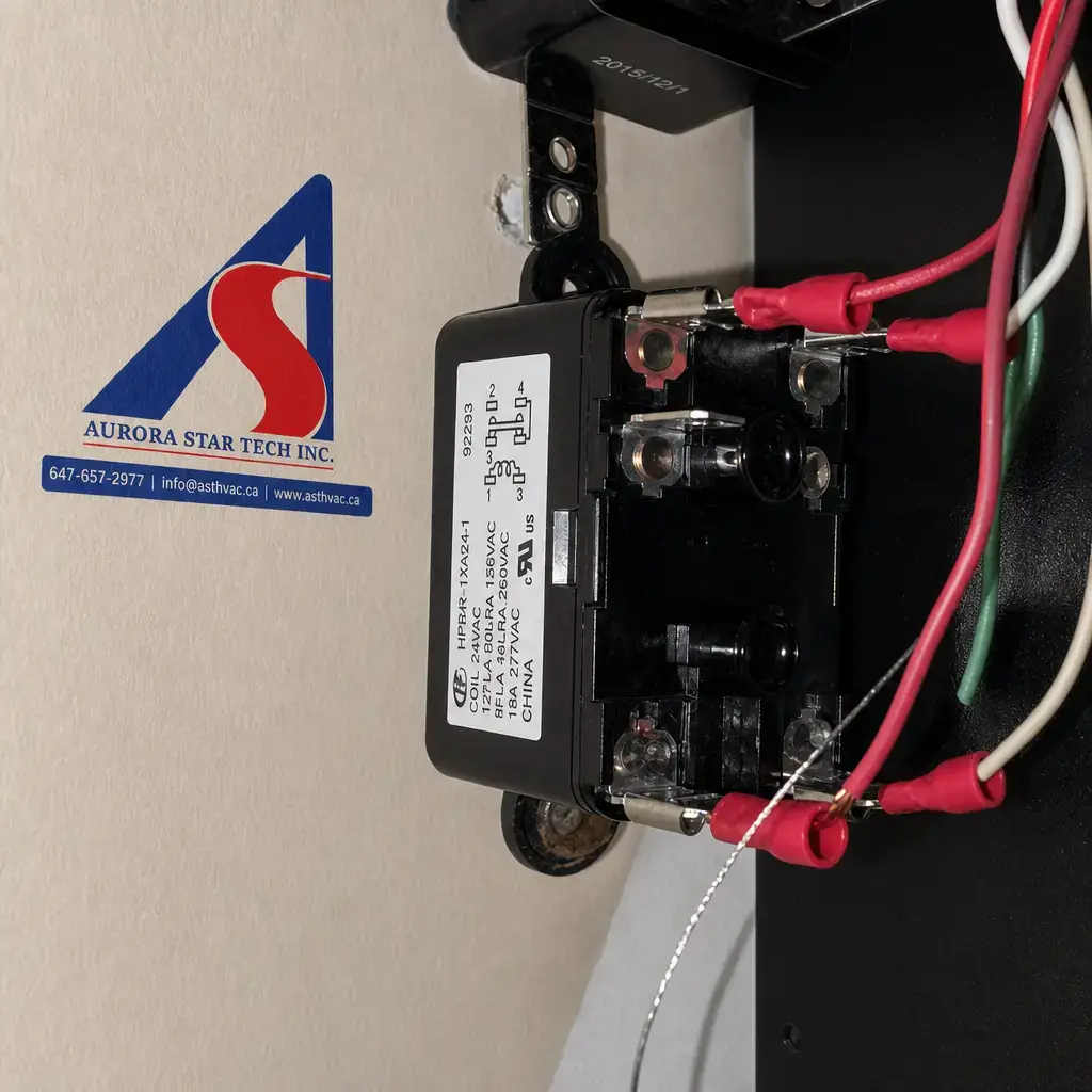 HVAC technician at work