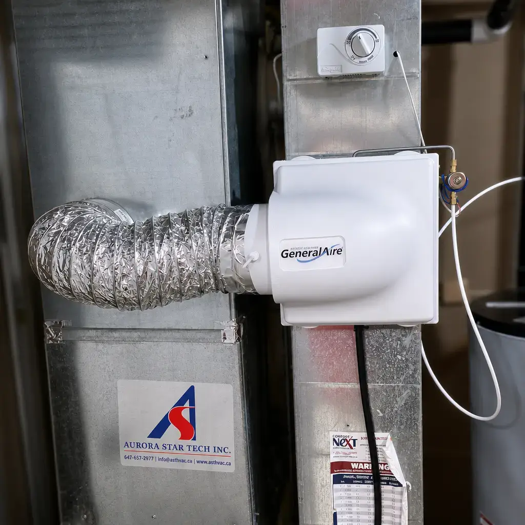 HVAC technician at work