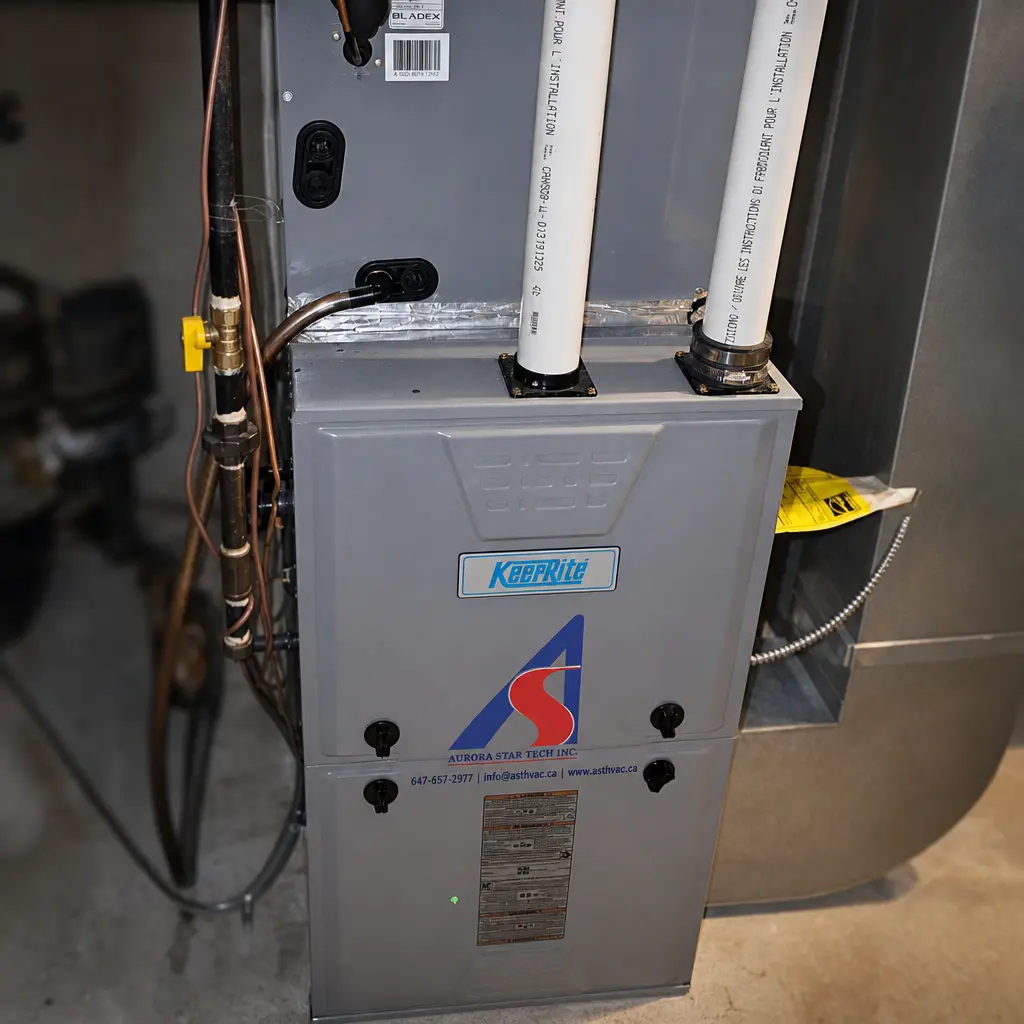 HVAC technician at work